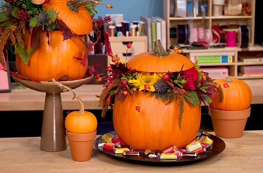 Halloween Pumpkin Arrangement