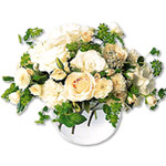 White Roses & Carnations