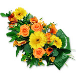 Seasonal Flowers Funeral Arrangement