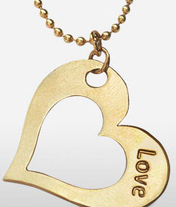 Gold Heart Pendent