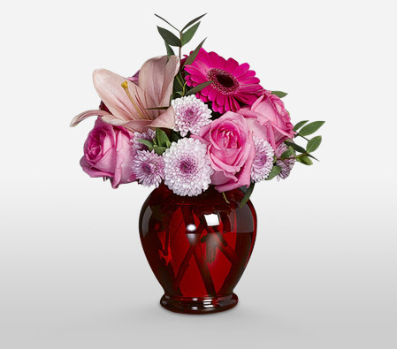 Awestruck<Br><span>Pink Flowers Arrangement</span>