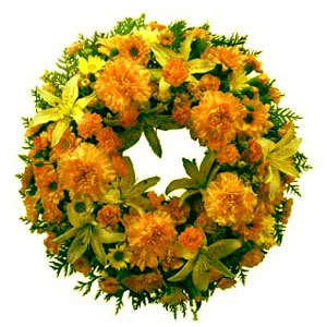 Wreath of White Flowers