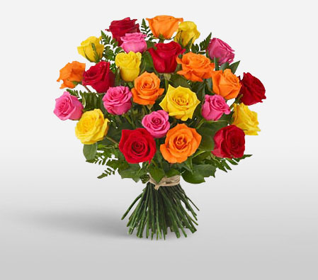 Colorful Love <Br><span>30 Mixed Roses</span>