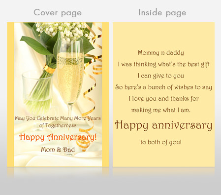 Happy Anniversary For Parents