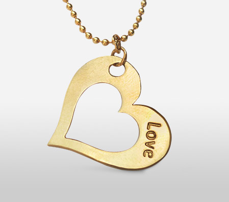 Gold Heart Pendent