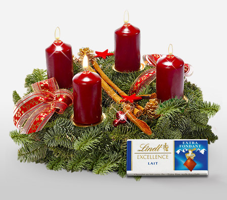 Advent Christmas Centerpiece <Br><span>With Free Chocolate</span>