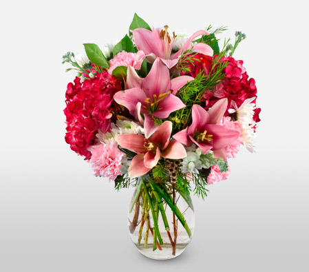 Delightful Dream <span>Pink Lilies & Carnations</span>