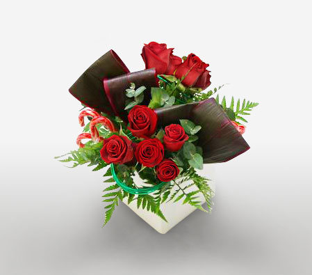 Rose Box-Red,Rose,Arrangement