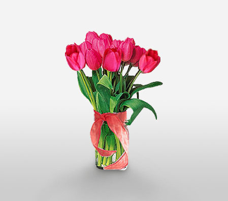 Pink Love <Br><span>Bright Tulips Bouquet</span>