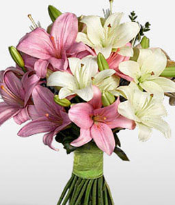 Upper Crest<Br><span>Pink & White Lilies</span>