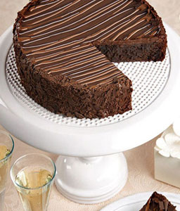 Triple Chocolate Enrobed Brownie Cake - 35oz/1kg