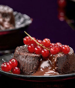 Chocolate Truffle Lava Cakes - Four 4-inch mini cakes