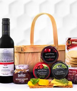 Cheese and Wine Basket