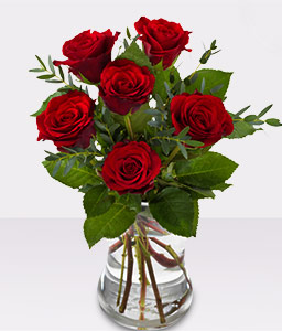 Affectionate Red Rose Bouquet