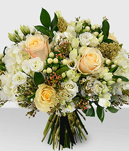 White & Gold - Hand Bouquet