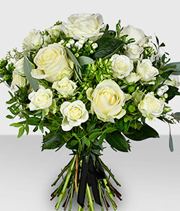 Grace - White Flowers Bouquet 