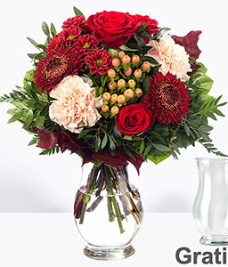 Bouquet Herbstgedicht with Vase