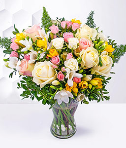 Rose and Freesia Bouquet