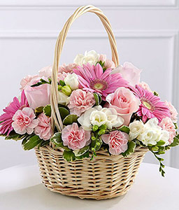 Elegant Basket - Mixed Flowers