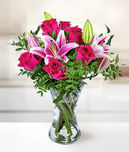 Truly Elegant - Roses and Lilies