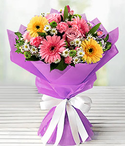 Pretty In Pink - Mixed Flower Bouquet