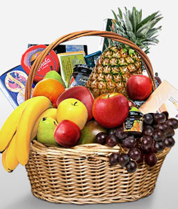 Gourmet N Fruit Basket