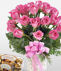 Pink Roses & Ferrero Rocher