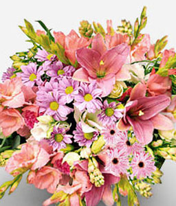 Pink Fantasy <Br><span>Mixed Flowers Bouquet - Sale $10 Off</span>