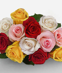 Charming Pinks <Br><span>12 Mixed Roses</span>