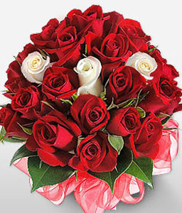 Pearly Rouge <Br><span>Two Dozen Roses</span>