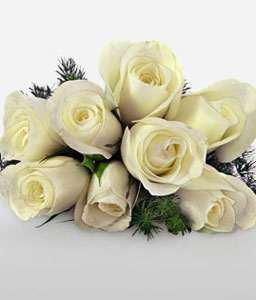 Poesia En Rosa - 8 White Roses