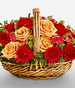Brilliant Floral Basket