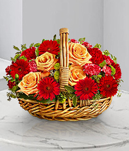 Gleaming Night - Floral Basket