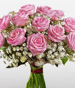 Royal Beauty - Dozen Pink Roses