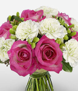 Swiss Roses N Carnations