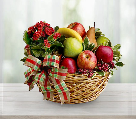 Christmas Hamper-Red,Fruit,Gourmet,Basket,Hamper