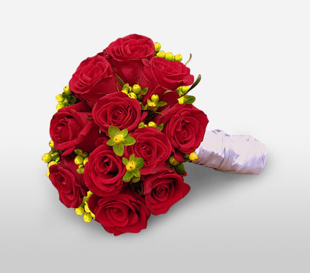 Charisma - 11 Red Roses Bouquet-Red,Rose,Bouquet