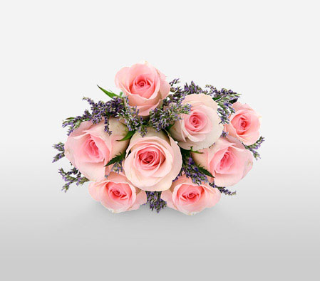 Stunning Sapphire-Pink,Rose,Bouquet