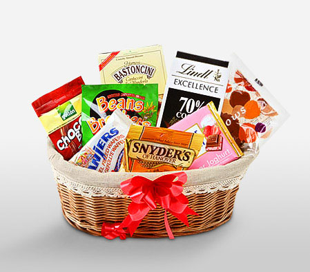 Sweets Gift Basket-Chocolate,Gourmet,Basket,Hamper