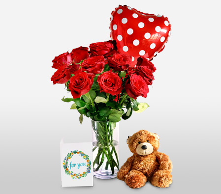 Love and Romance <span>Free Cuddly Bear and Balloon</span>