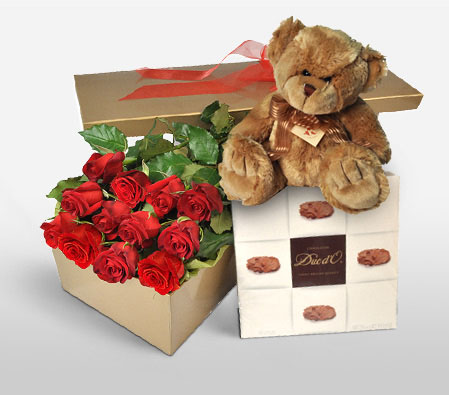 Love Of Life-Red,Chocolate,Rose,Soft Toys