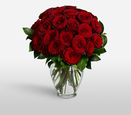 Perfect Surprise <span>24 Red Roses In A Vase </span>