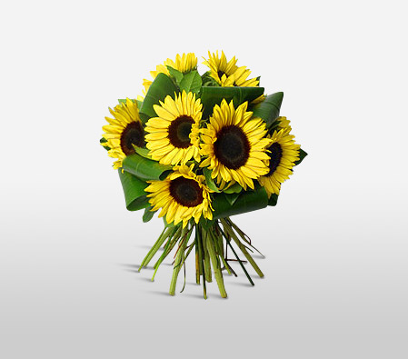 Sunflowers Bouquet-Yellow,SunFlower,Bouquet