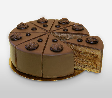 Hazelnut Birthday Cake 500gms-Cakes,Sweets