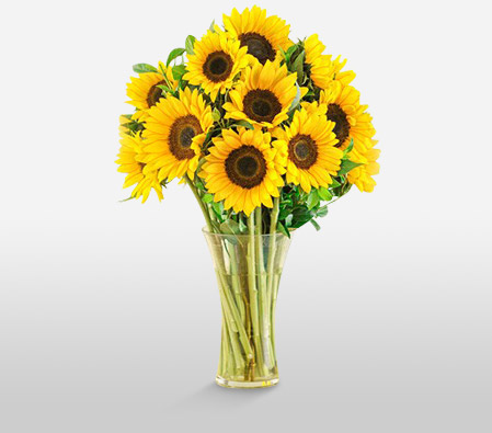 Sunshine Smile-Yellow,SunFlower,Arrangement