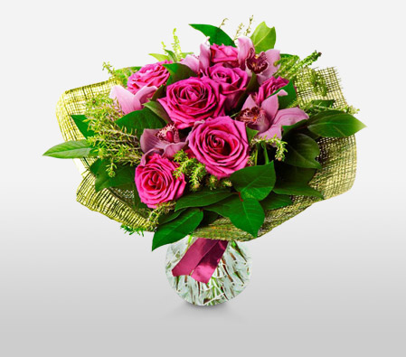 Grand Spectacle<Br><span>Bouquet of Roses & Orchids</span>