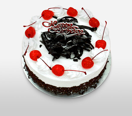 Black Forest Birthday Cake -21oz/600g-Cakes,Sweets,Gifts