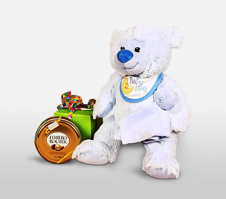 Blue Teddy Baby Boy-Chocolate,Gifts,Soft Toys