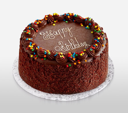 Chocolate Birthday Cake - 35oz/1kg-Cakes