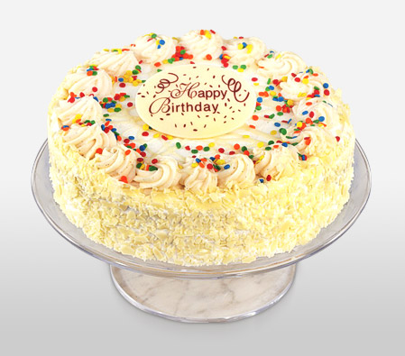Classic Vanilla Birthday Cake - 35oz/1kg-Cakes